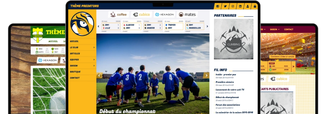 Créer site internet gratuit pour club de sport et associations sportives en ligne