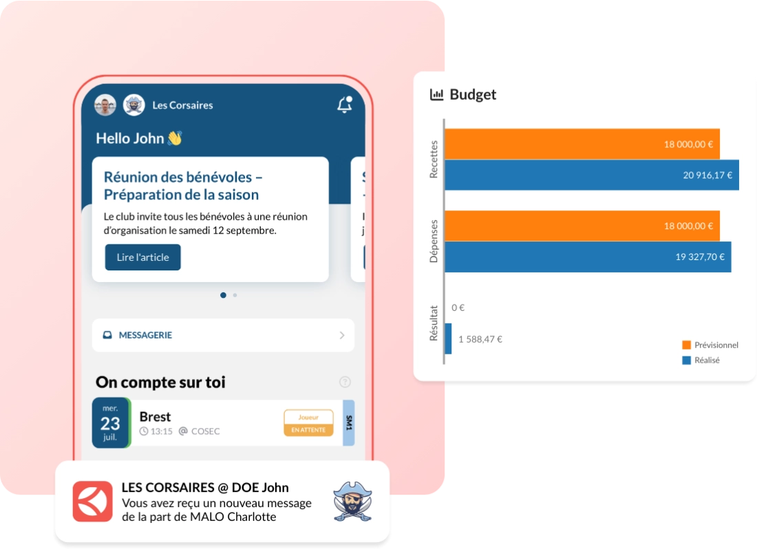 Application de gestion sportive et logiciel association sportive