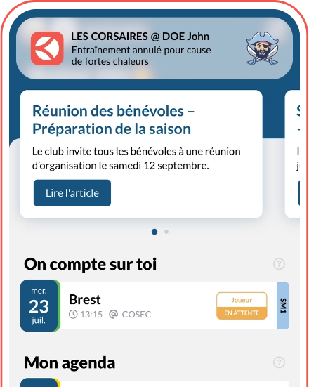 Fonctionnalités application smartphone - outil et logiciel gestion association s